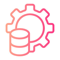 database management gradient icon