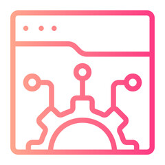 maintenance support gradient icon