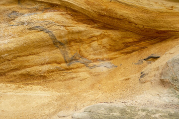 Sandsteinformation an der Rudolstädter Riviera