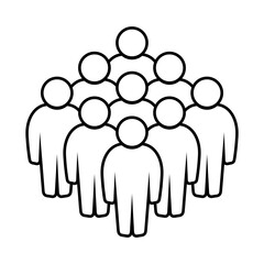 Symbol, ikona ludzi. Plik wektorowy.