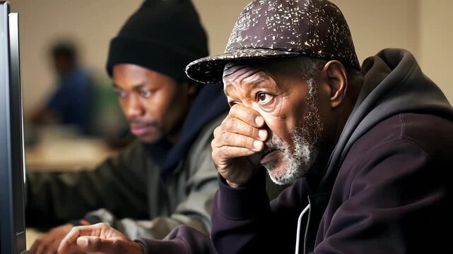 Hackers breaking into government database, stealing information, internet thieves cracking password, using spyware. Cybercrime, man and woman hacking computer system, coding malicious software