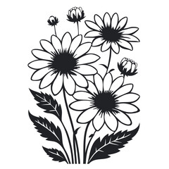 Daisies flower vector