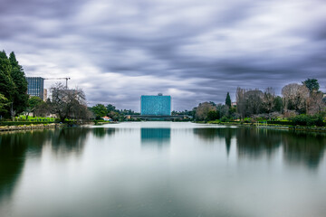 Palazzo Eni, Laghetto Eur, Roma, Lazio, Italy, Europe