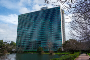 Palazzo Eni, Laghetto Eur, Roma, Lazio, Italy, Europe