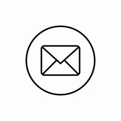 Mail envelope icon vector sign