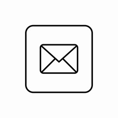 Email message icon vector sign