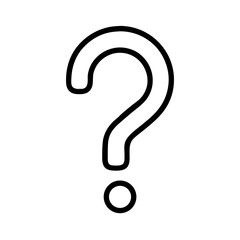 Question mark in a simple linear design