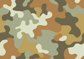 camouflage pattern military background vector texture seamless army unifrom clothing green brown yellow colors
