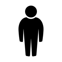 Symbol, ikona człowieka. Plik wektorowy.