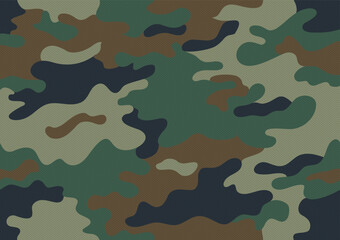 camouflage pattern military background with thread texture vector seamless green brown black colors