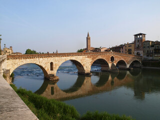 Verona, Castelvecchio und Ponte Scaligero, Italien