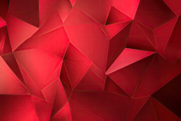 Obraz premium Abstract geometric pattern of red triangles