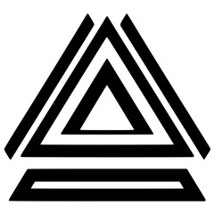 Pyramid logo silhouette