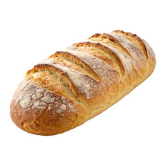 Artisanal bread loaf with a golden crust and soft interior.