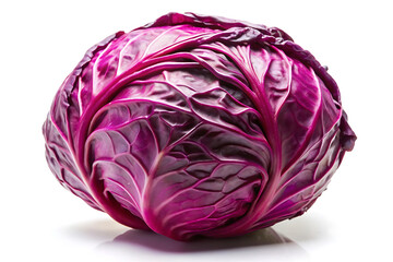 Obraz premium red cabbage isolated on white