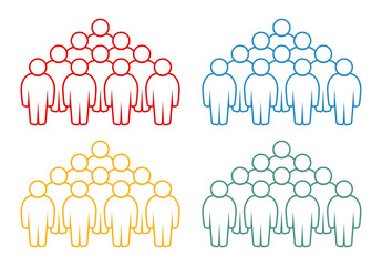 Symbol, ikona ludzi. Plik wektorowy. © robert6666