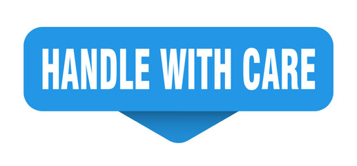 handle with care sticker. handle with care sign on transparent background