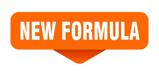new formula sticker. new formula sign on transparent background