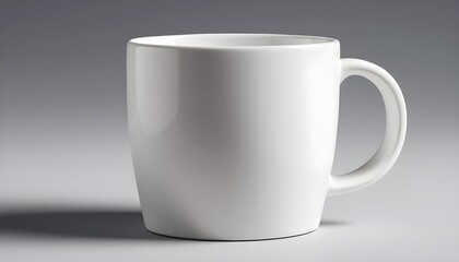 Plain Coffee Cup Mockup with Realistic Ceramic Texture