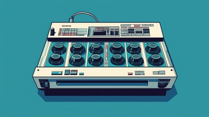 Minimal vector design of a beat machine 
