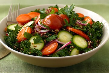 Quinoa Salad with Veggies.