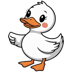 cute duck vector illustration