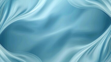 Obraz premium Elegant Flowing Blue Fabric Texture with Soft Curves and Graceful Motion Displaying Serenity and Calmness