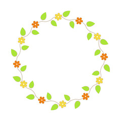 Decorative frame in floral style.