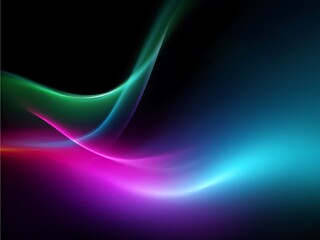 abstract blue pinky background with light glowing lines © Jninspiro