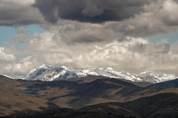 View of the Julian Alps from Friuli Venezia Giulia region, Udine province, Italy