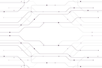 Abstract design of connected dots and lines