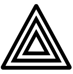 Triangle logo silhouette