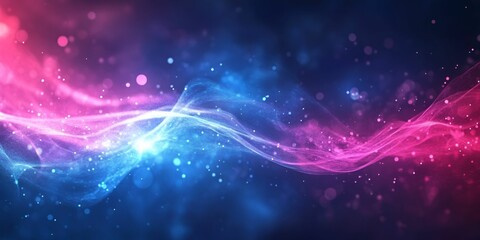 Fototapeta premium An abstract design featuring vibrant pink and blue hues blending together, creating a sense of movement and energy.