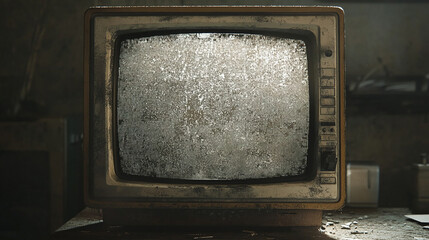 Old monitor with dust buildup on the frame and vents