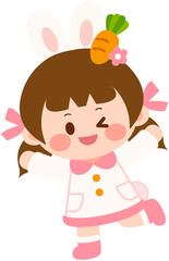 Easter Bunny Costume Girl
