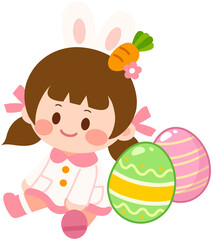Easter Bunny Costume Girl

