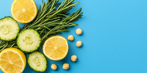 Slices of citrus fruits arranged in colorful diagonal pattern on vivid background representing vitamin rich diet concept for clean eating stock photo and tropical nutrition display