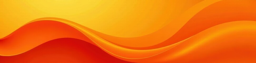 Bright orange abstract swoosh, fluid wave background Modern, elegant style , bright, smooth