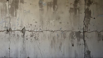 Obraz premium Intricate Cracked Concrete Texture on a Weathered White Wall