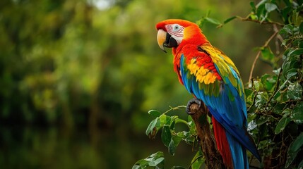 Obraz premium Bird biome. Generative AI
