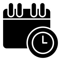 Planning Icon. Business strategy symbol. Goal setting and project management sign - stock vector. Glyph Icon