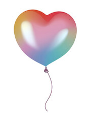 a heart shaped balloon.
