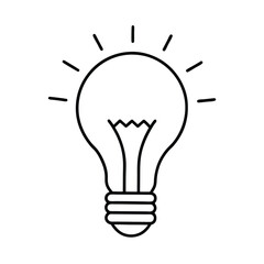 Brilliant Idea Lightbulb Innovation Concept Design Thinking Solution