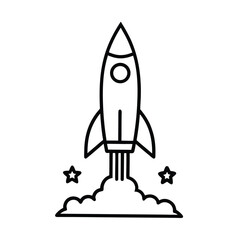 Launching Rocket Startup Business Success Innovation Growth Progress
