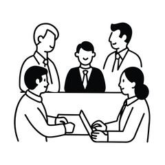 Business team meeting collaboration discussion strategy planning teamwork office