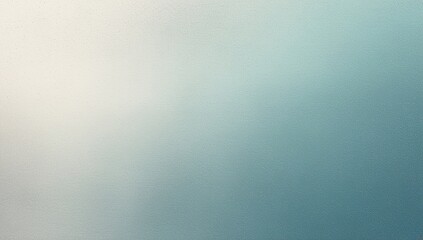Abstract grainy gradient background, noise texture banner with smooth grainy transition from light blue grey white, poster header cover design