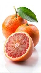 orange with leaves