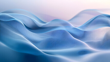 Fototapeta premium Dynamic abstract waves in blue tones for premium business visuals clean design concept tranquil environment