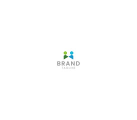 Geometric Hexagon Trapezoid People or Man Logo, Modern Abstract Icon Design.