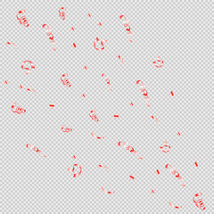 Festive background with golden confetti and elegant ribbons — perfect for celebrations, invitations, and holiday designs.